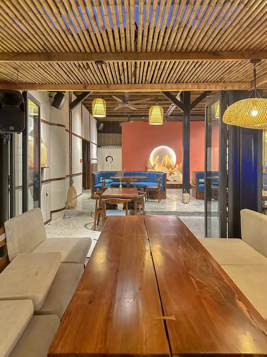 켐비치 젠 다이닝 일식 레스토랑 실내 전경