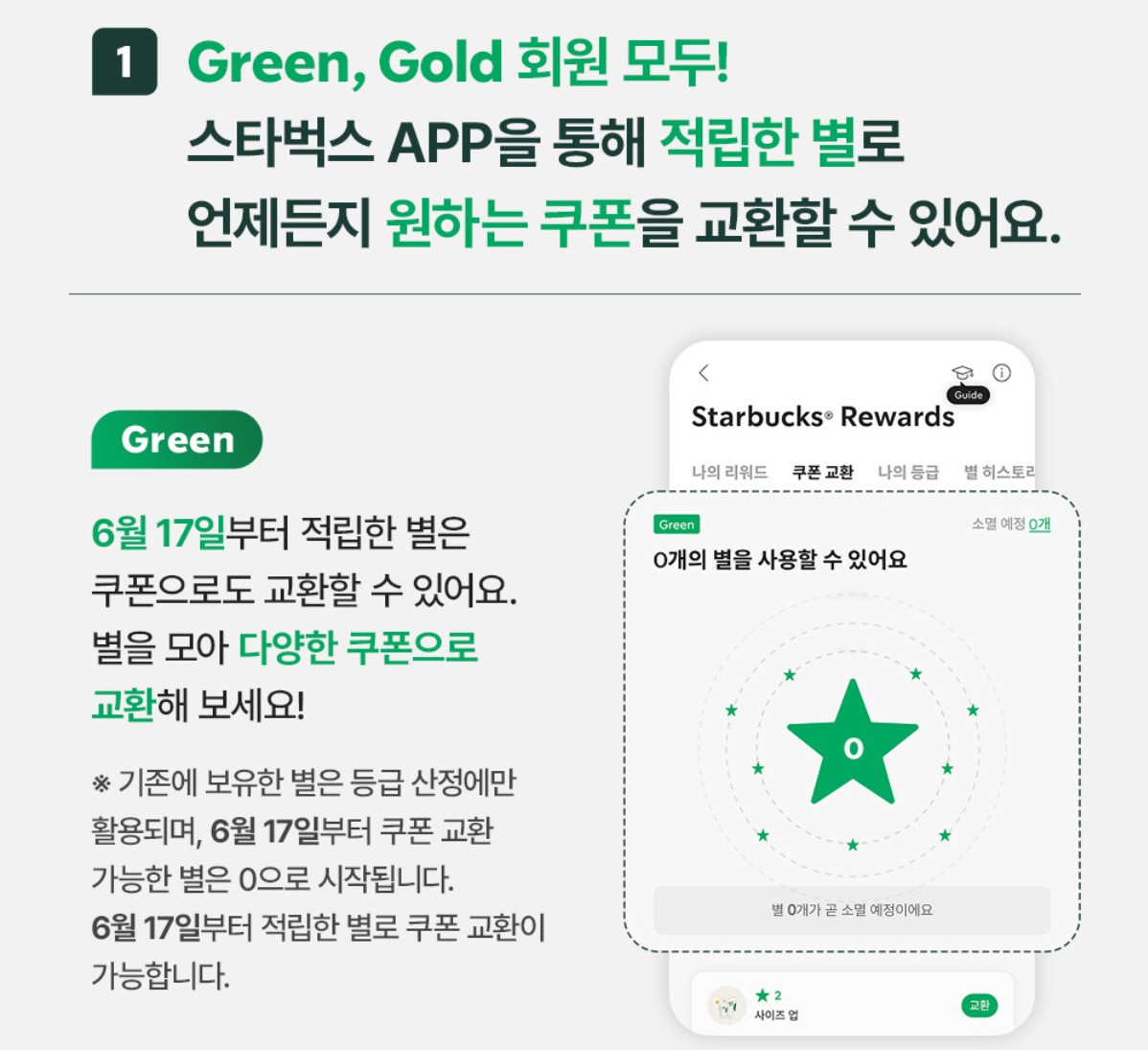 변경되는 스타벅스 리워드 혜택 쿠폰 소개 총정리
