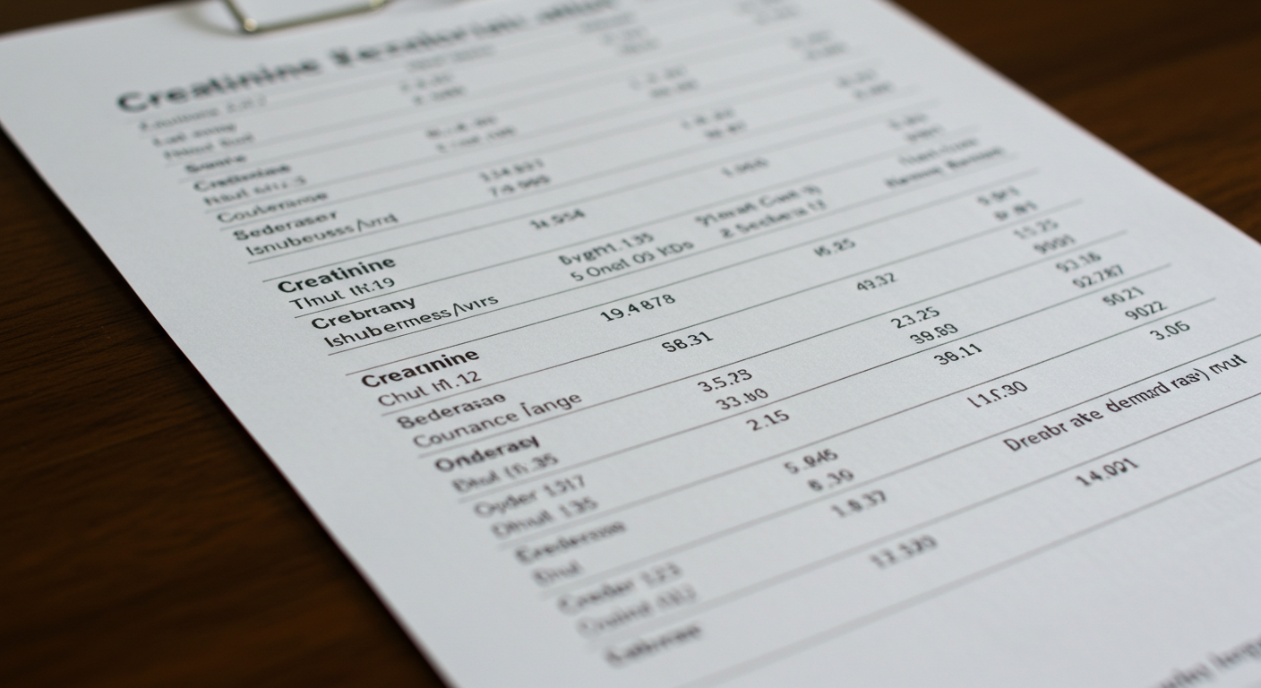 크레아티닌 수치 관리 체크포인트