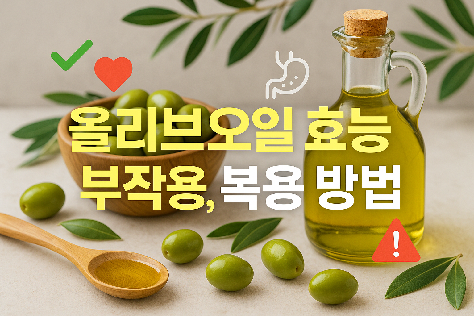 올리브오일 효능 부작용 , 복용 방법