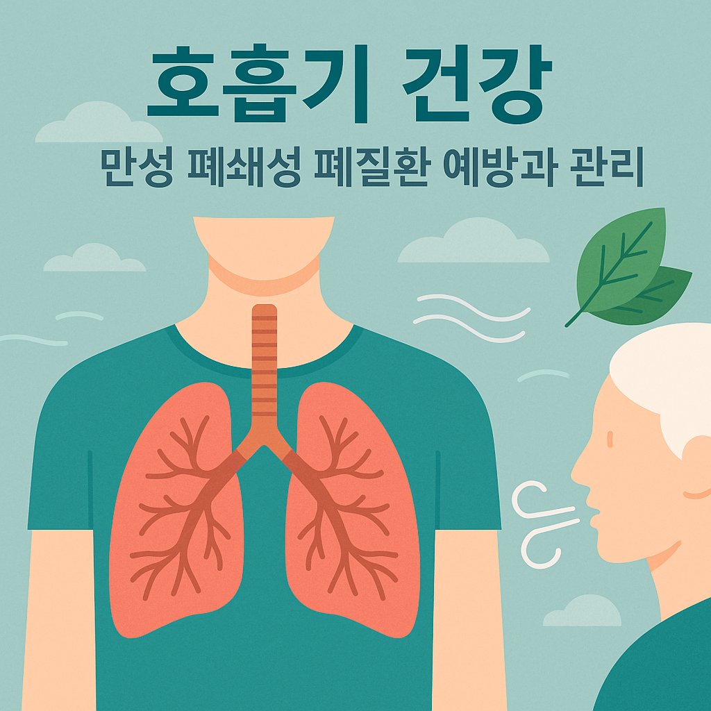 중년 호흡기 건강 만성 폐쇄성 폐질환 예방과 관리