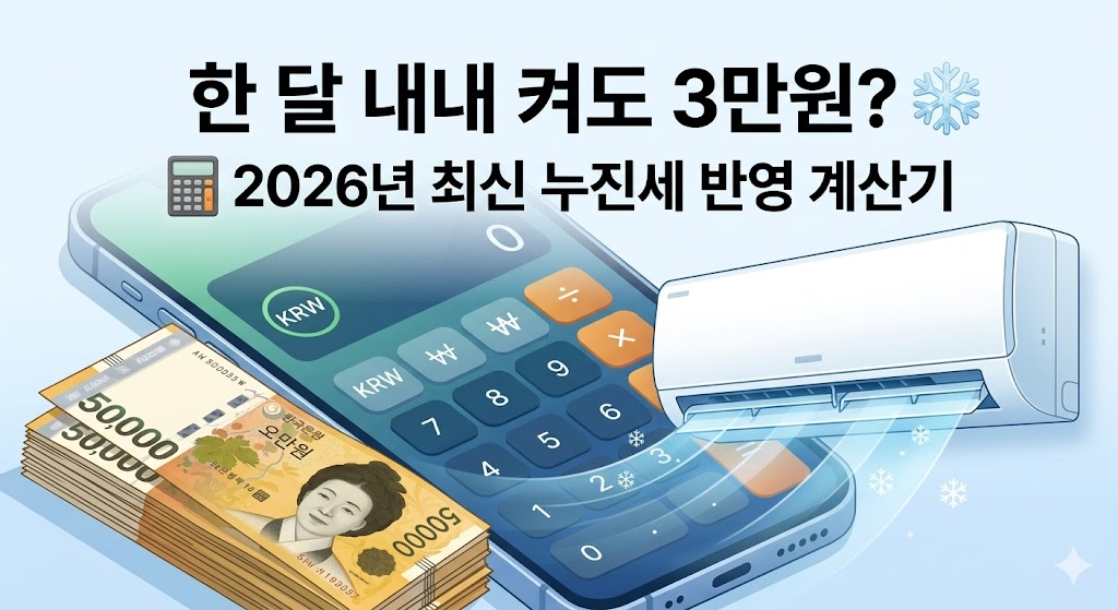 [여름 필수] 에어컨 전기요금 폭탄 피하는 계산법과 2026 절전 가이드