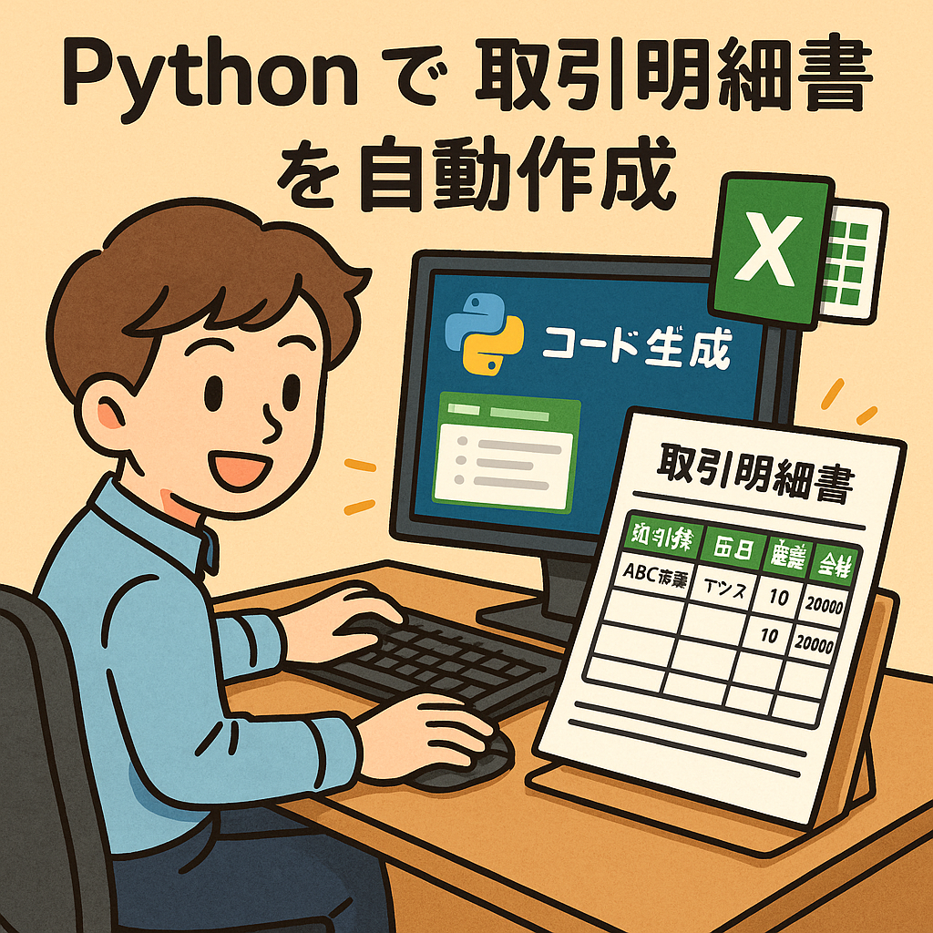 파이썬으로 거래명세서 자동 생성하기