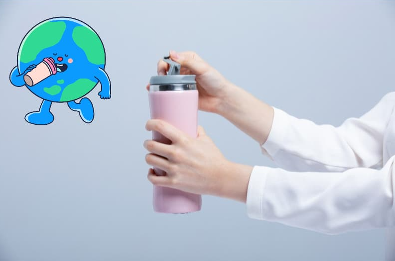 ‘잘 씻은 텀블러가 하루의 시작입니다’