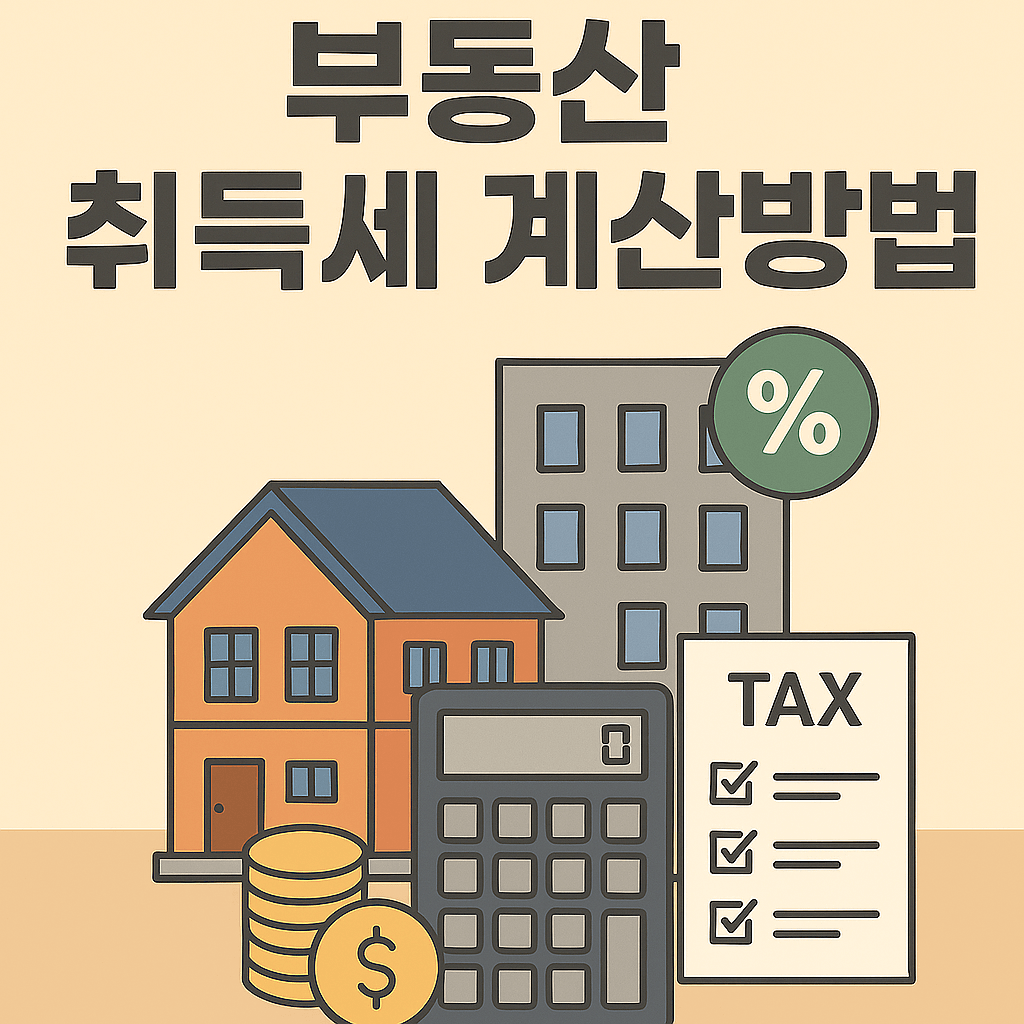 부동산 취등록세 계산방법