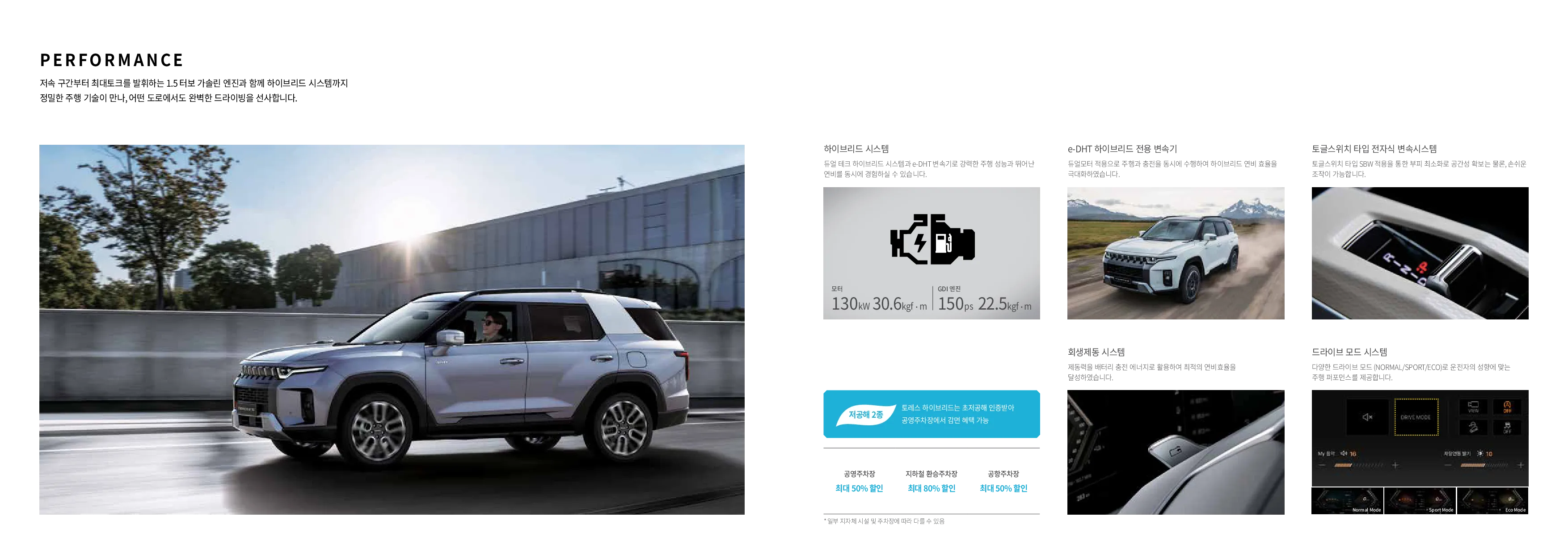 토레스 하이브리드 자동차 이미지