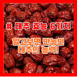 대추효능 6가지