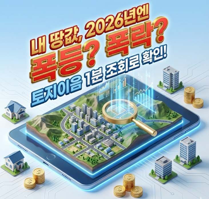 [급보] 2026년 내 땅의 가치가 바뀐다? 토지이음 1분 조회법