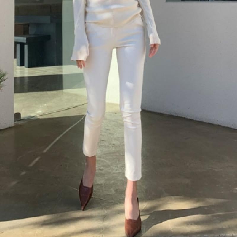 3color 스판 슬림핏 여자 여성 하이웨스트 슬랙스 일자 바지 가을 겨울 봄 여름 슬렉스