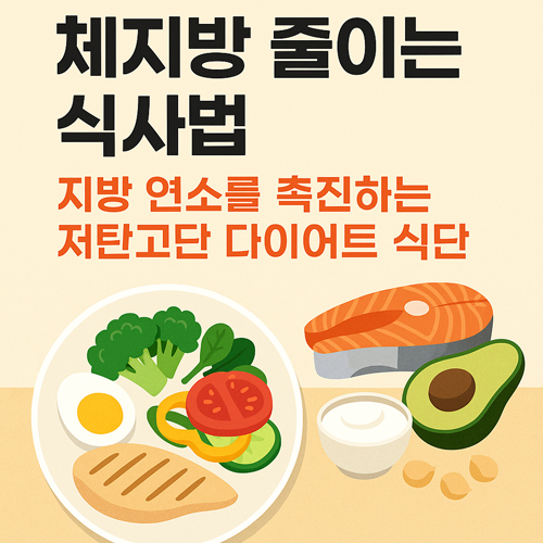 체지방 줄이는 식사법 | 지방 연소를 촉진하는 저탄고단 다이어트 식단