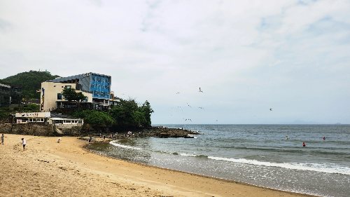 변산반도 휴양림 근처 격포 해수욕장