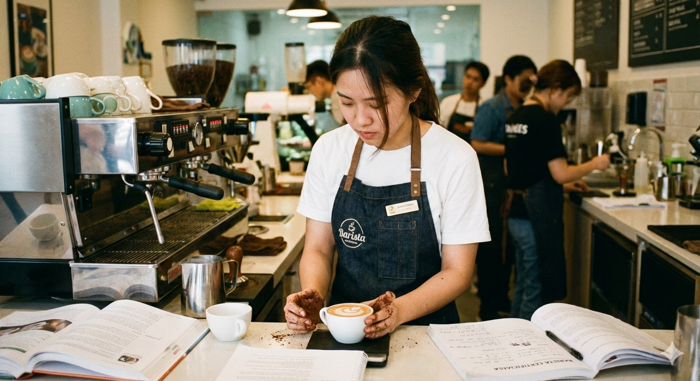 민간자격증 종류 바리스타자격증 사진