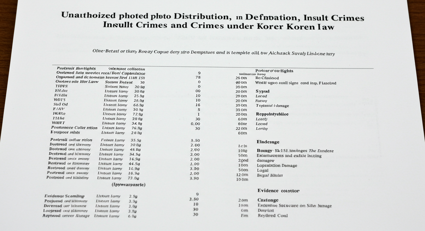 초상권 침해, 얼굴 사진 무단 유포, 명예훼손