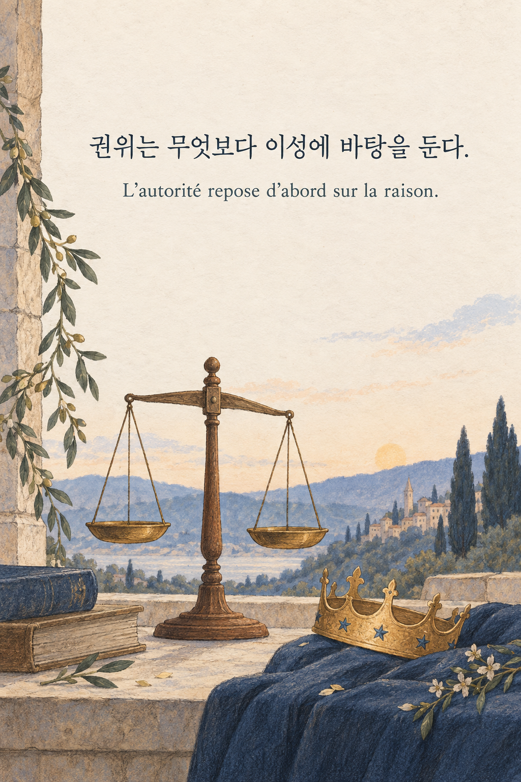 권위는 무엇보다 이성에 바탕을 둔다. 프랑스어 원문과 함께 담은 어린 왕자 그림 이미지
