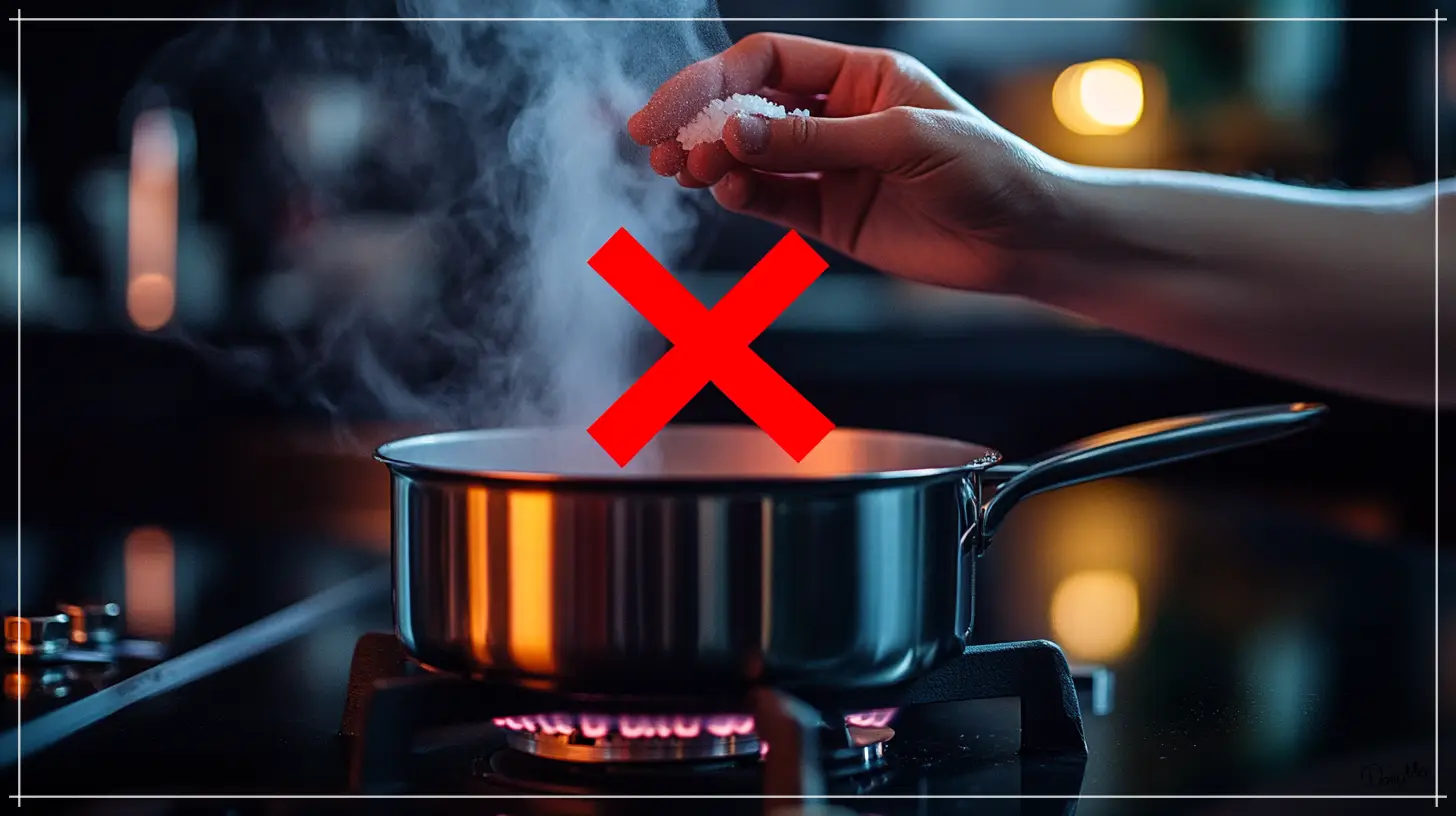 병아리콩-삶기-중에-소금을-넣으면-안된다는-것을-표시한-사진