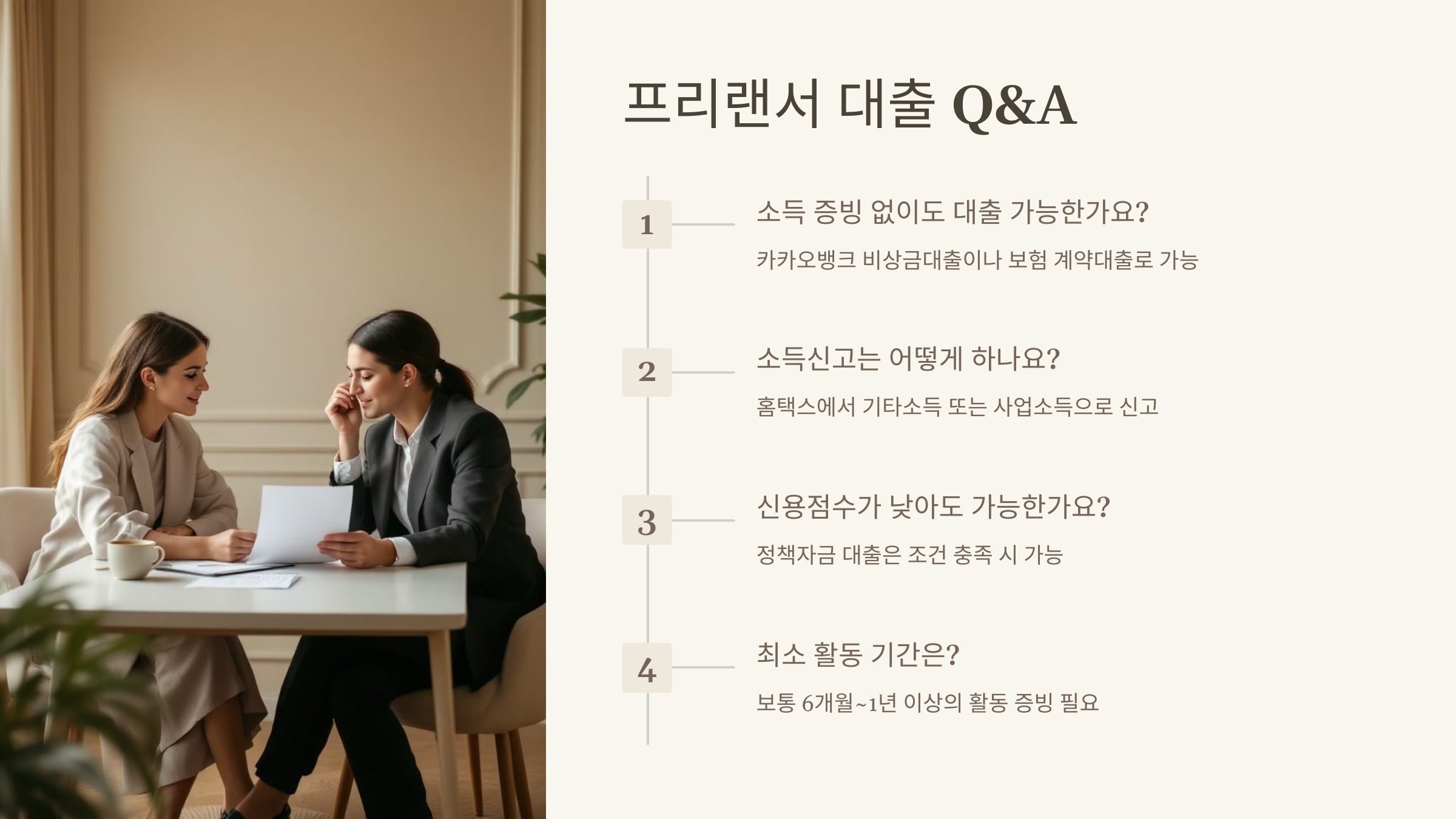 프리랜서 대출 Q&A