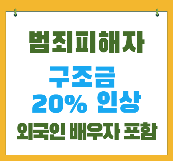 범죄피해자 구조금 20% 인상 썸네일