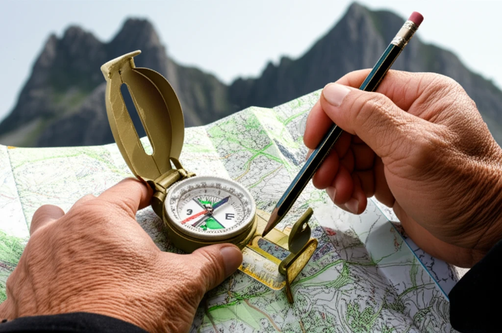 나침반 역방향 계산 공식과 기계적 조..