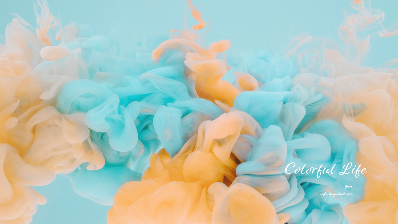 09 파스텔 블루 브라운 C - Colorful Life 파스텔배경화면