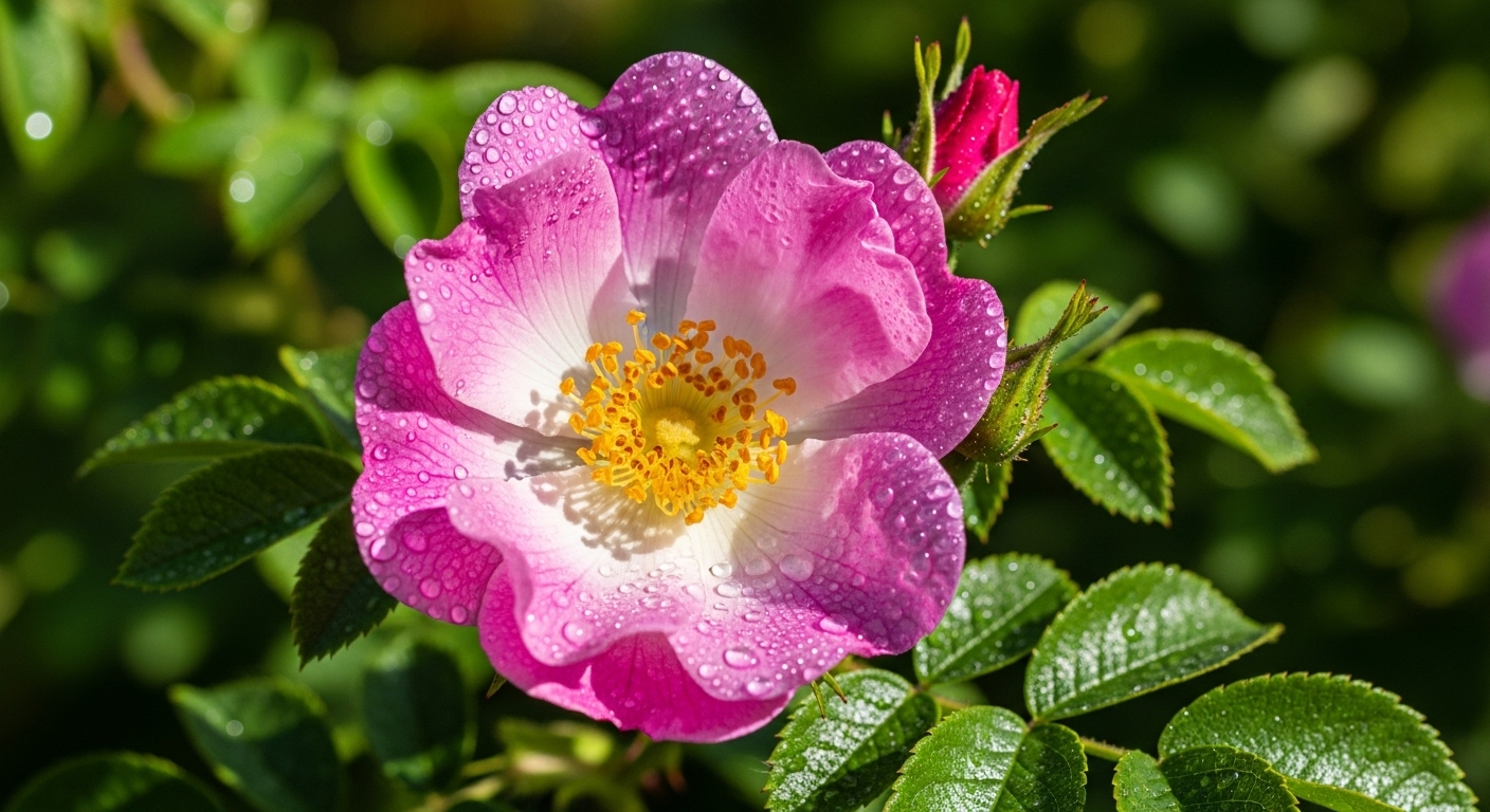 7월 15일 탄생화, 들장미 - 가시 속의 사랑을 말하다