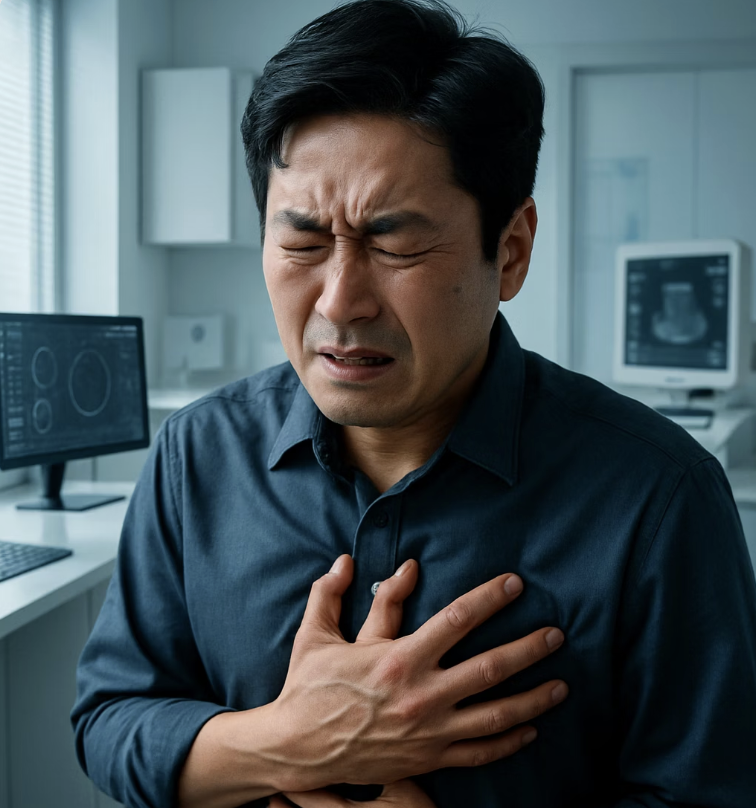 쥐어짜는 듯한 통증, 심장이 보내는 경고