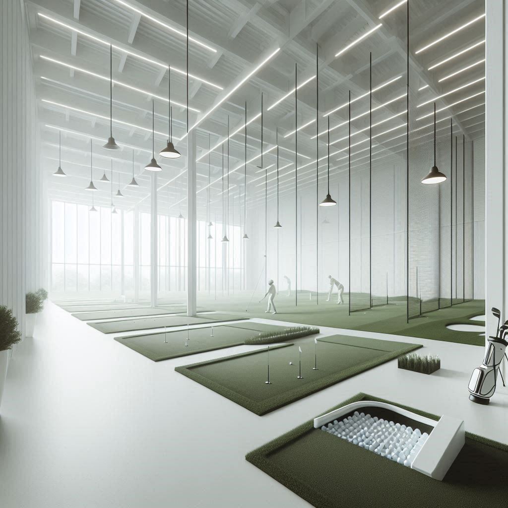 실내골프연습장 배경