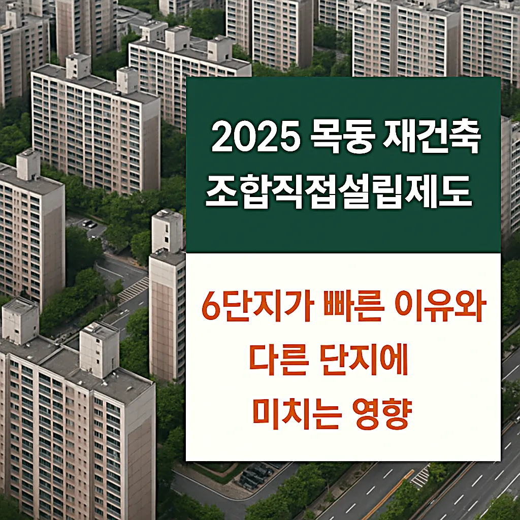 2025 목동 재건축 조합직접설립제도|6단지가 빠른 이유와 다른 단지에 미치는 영향