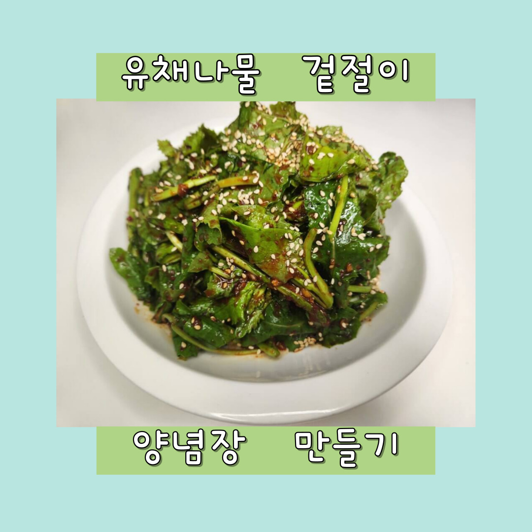 유채나물 겉절이