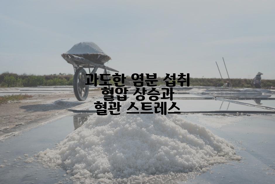 과도한 염분 섭취 혈압 상승과 혈관 스트레스