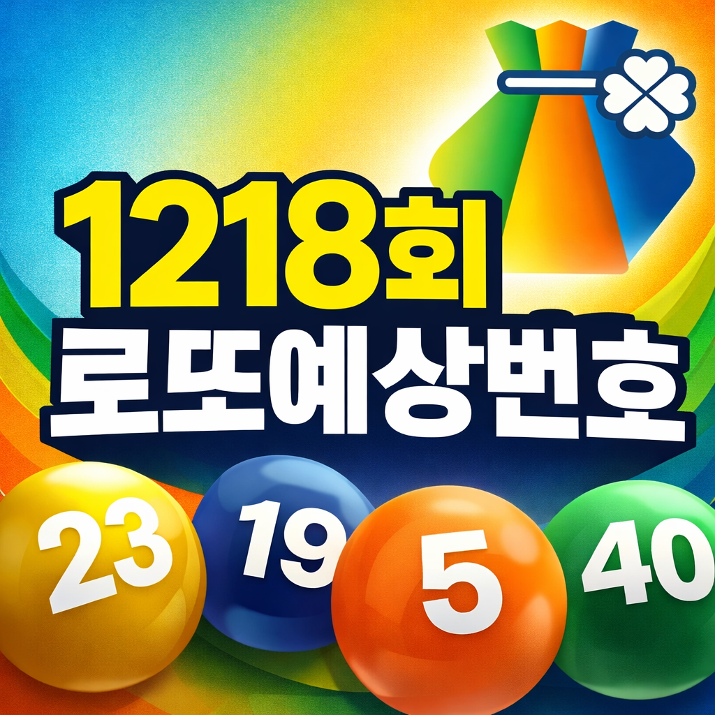 1218회로또예상번호