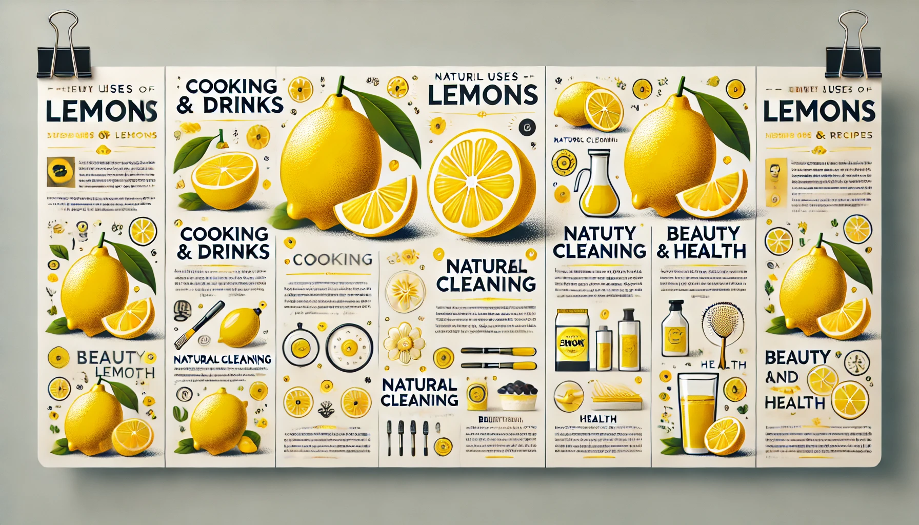 레몬의 활용법 및 레시피