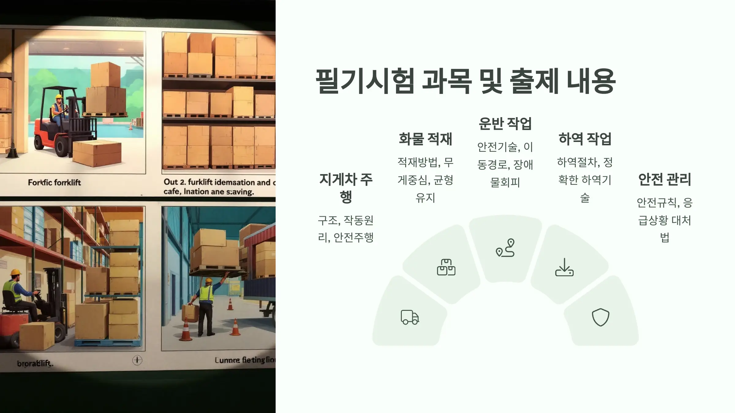 2025년 지게차 운전기능사 자격증 필기시험 일정, 접수방법, 과목, 문제유형, 합격기준, 시험 결과 조회
