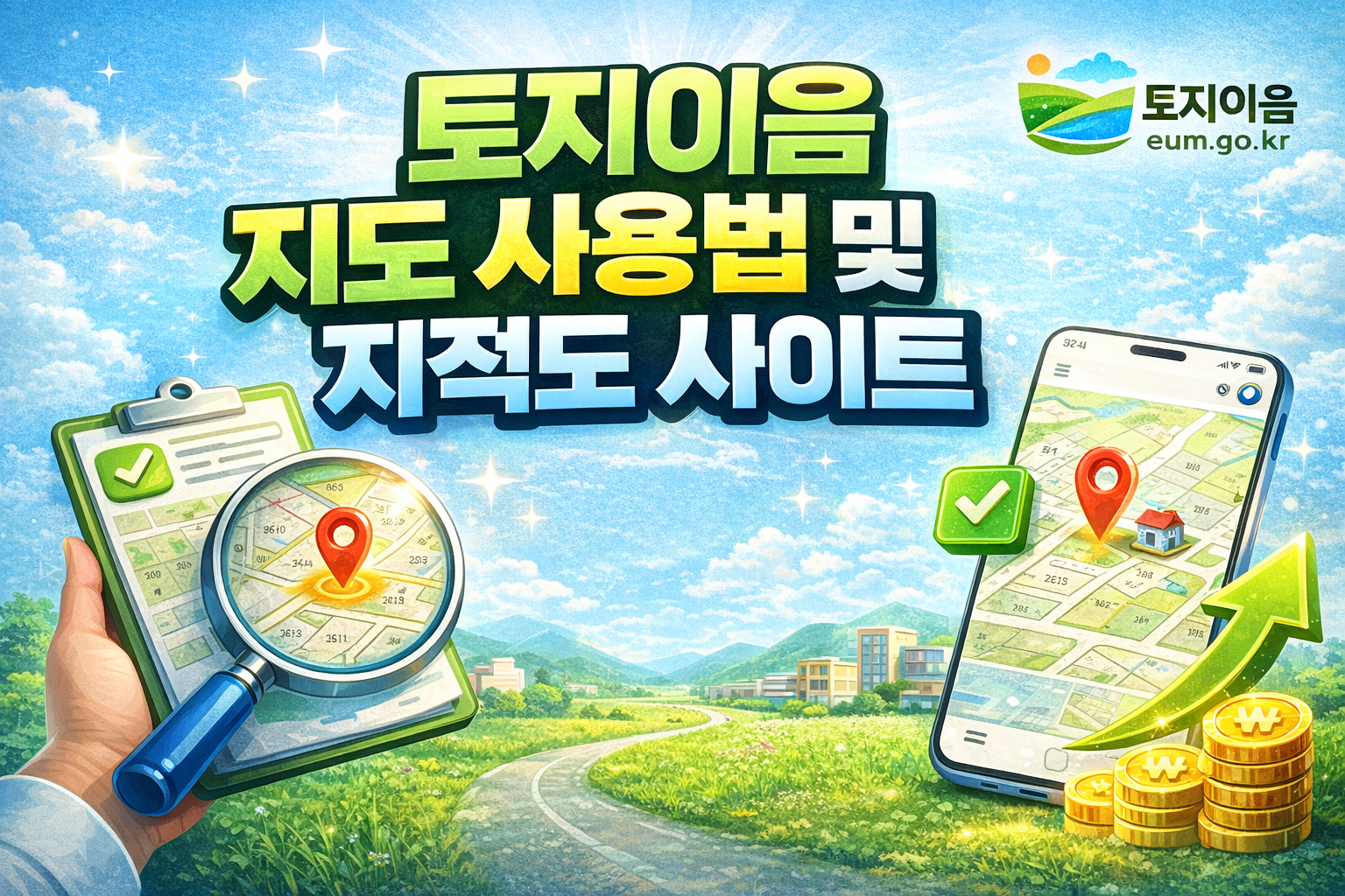 토지이음 지도 사용법 및 지적도 사이트 총정리