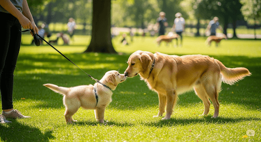 강아지 첫 산책 및 사회성 훈련