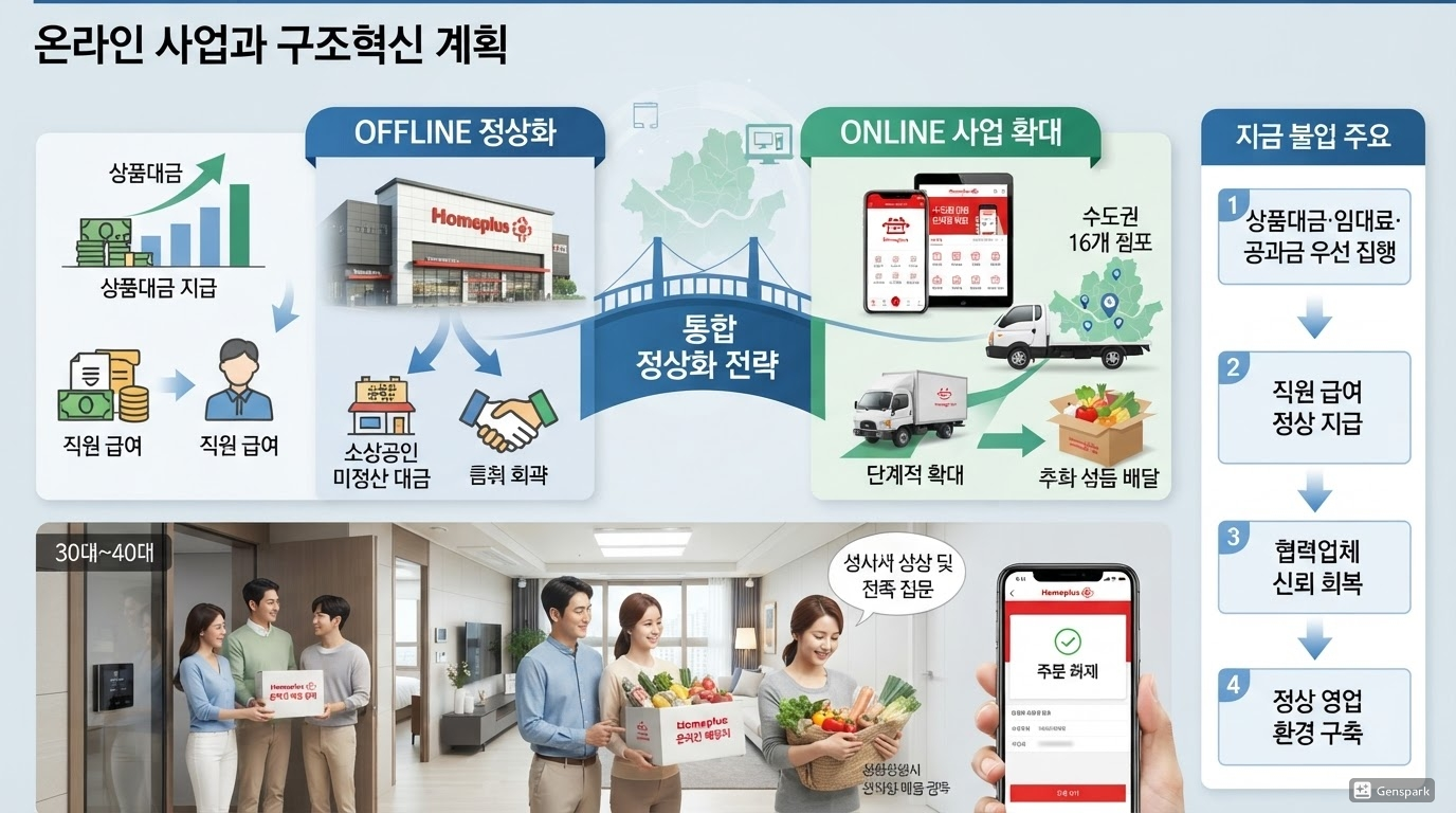 온라인 사업과 구조혁신 계획