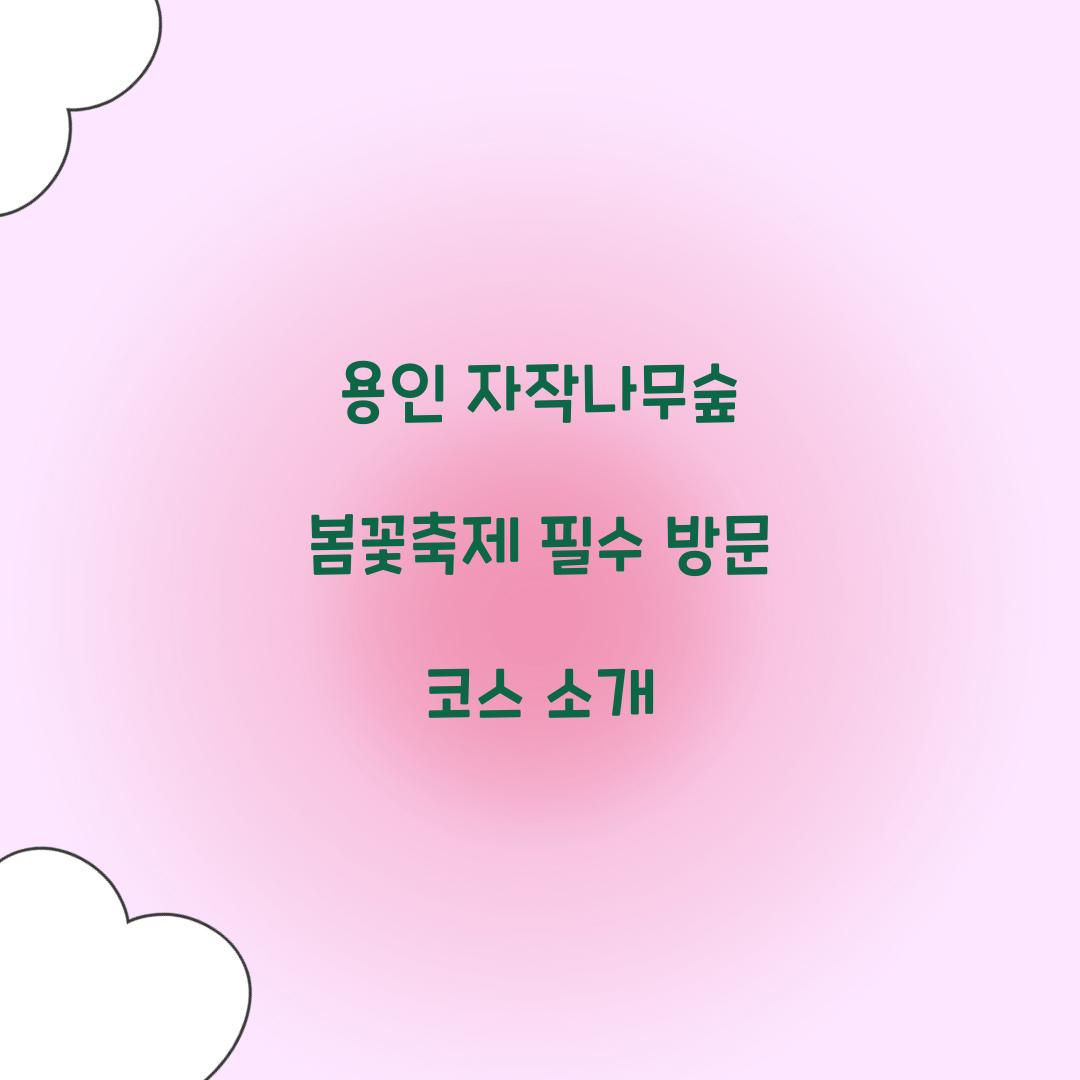 용인 자작나무숲 봄꽃축제