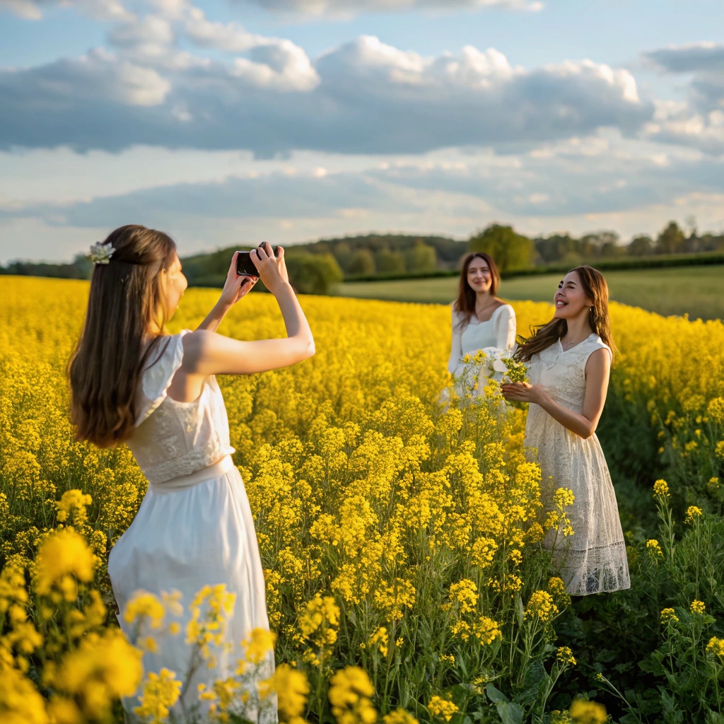 수도권 봄꽃나들이 : 하남 미사경정공원 유채꽃밭