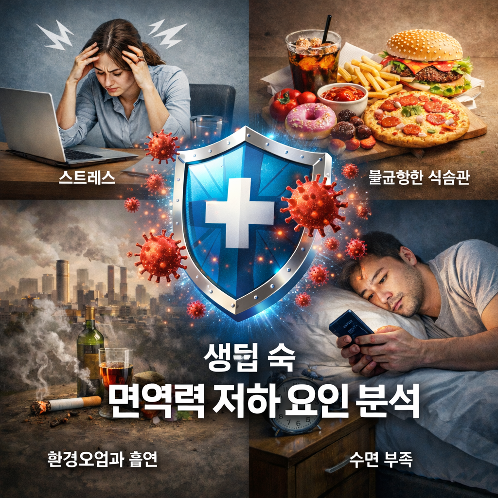 생활속 면역력 저하 요인 분석