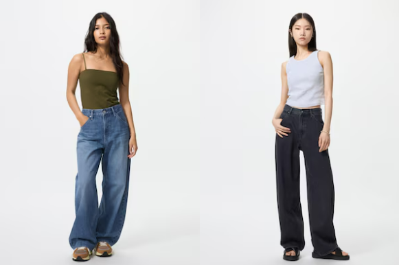 유니클로배기커브진,유니클로 배기커브진 후기,유니클로 커브진 코디,여름 데님 팬츠 추천,키작녀 배기진,유니클로,배기진,커브진,여름바지