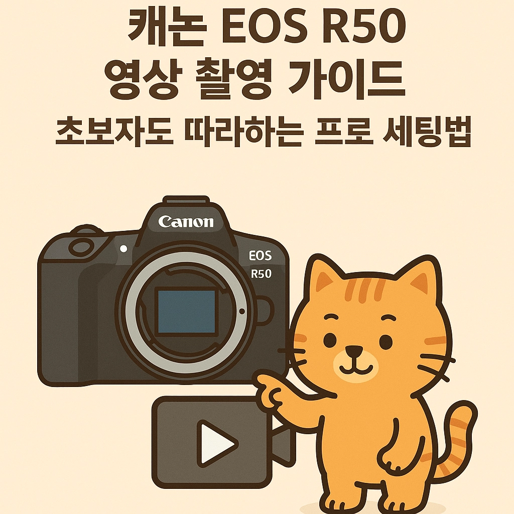 캐논 EOS R50 영상 촬영 가이드, 초보자도 따라하는 프로 세팅법