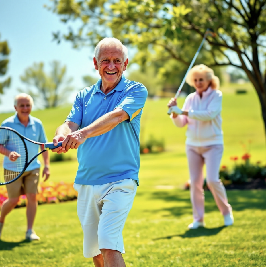 어르신 테니스 사진