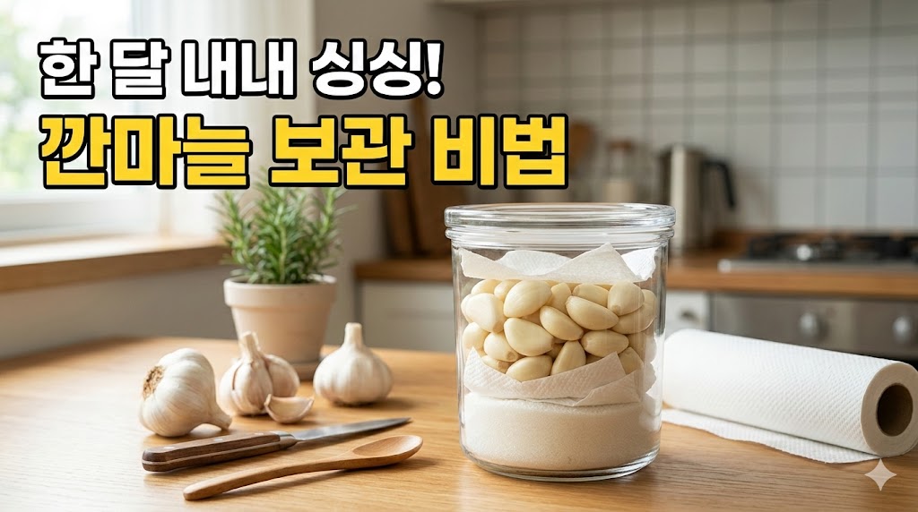 깐마늘 오래보관하는 방법