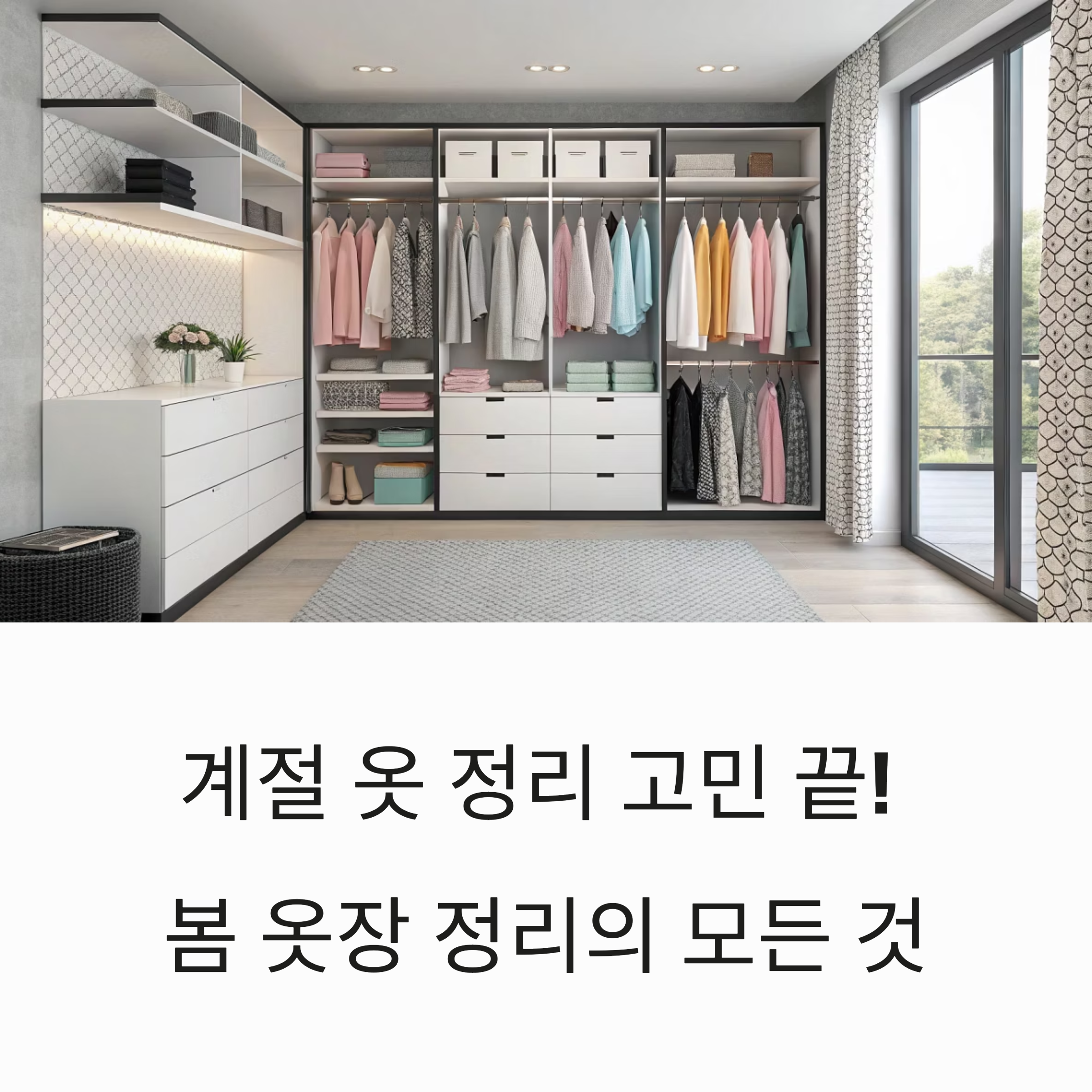 계절 바뀔 때마다 고민? 봄 옷 정리의 모든 것