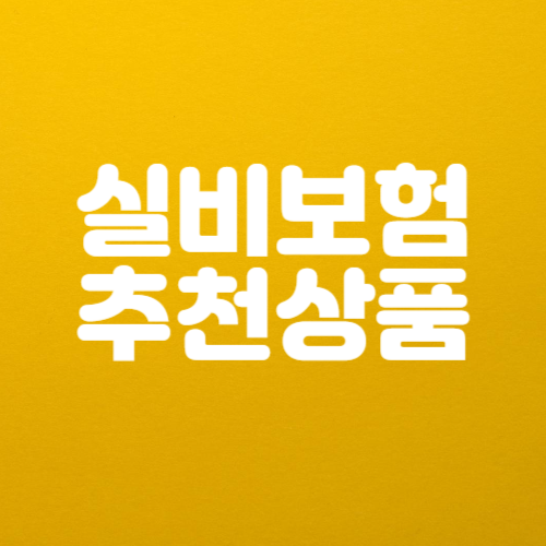 실비보험 추천 및 가입조건