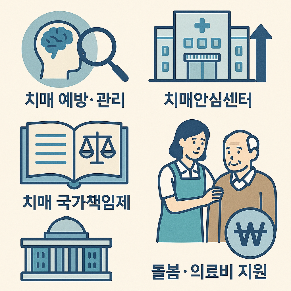 치매 지원 정책 분석 그레픽