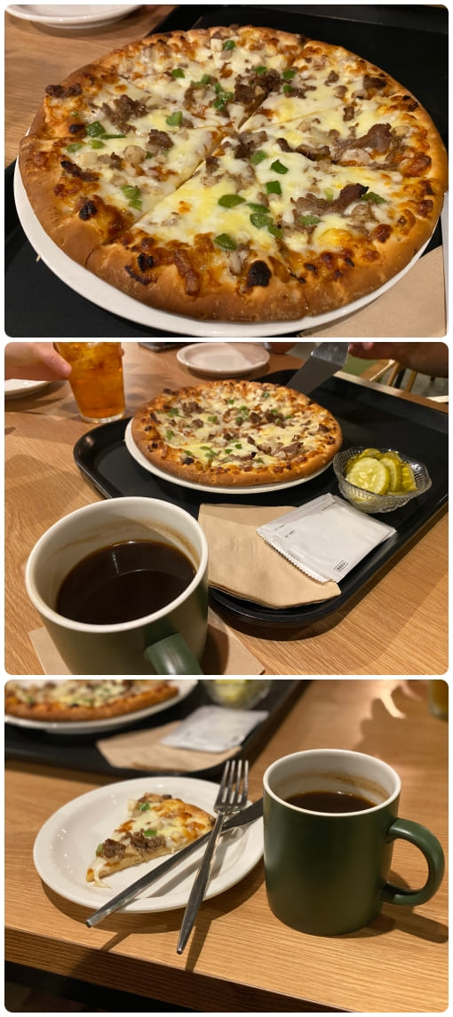 카페별장-커피-피자
