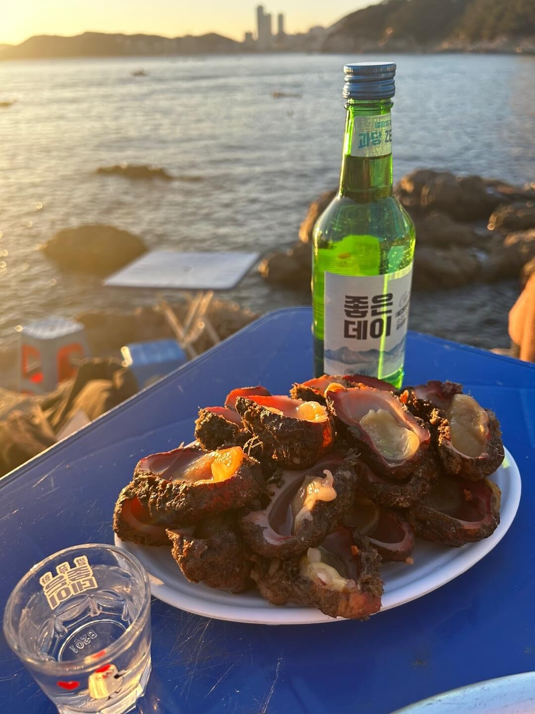 돌멍게와 소주