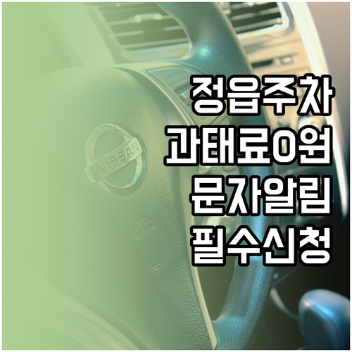 정읍 주정차 단속 문자 알림 서비스 ..