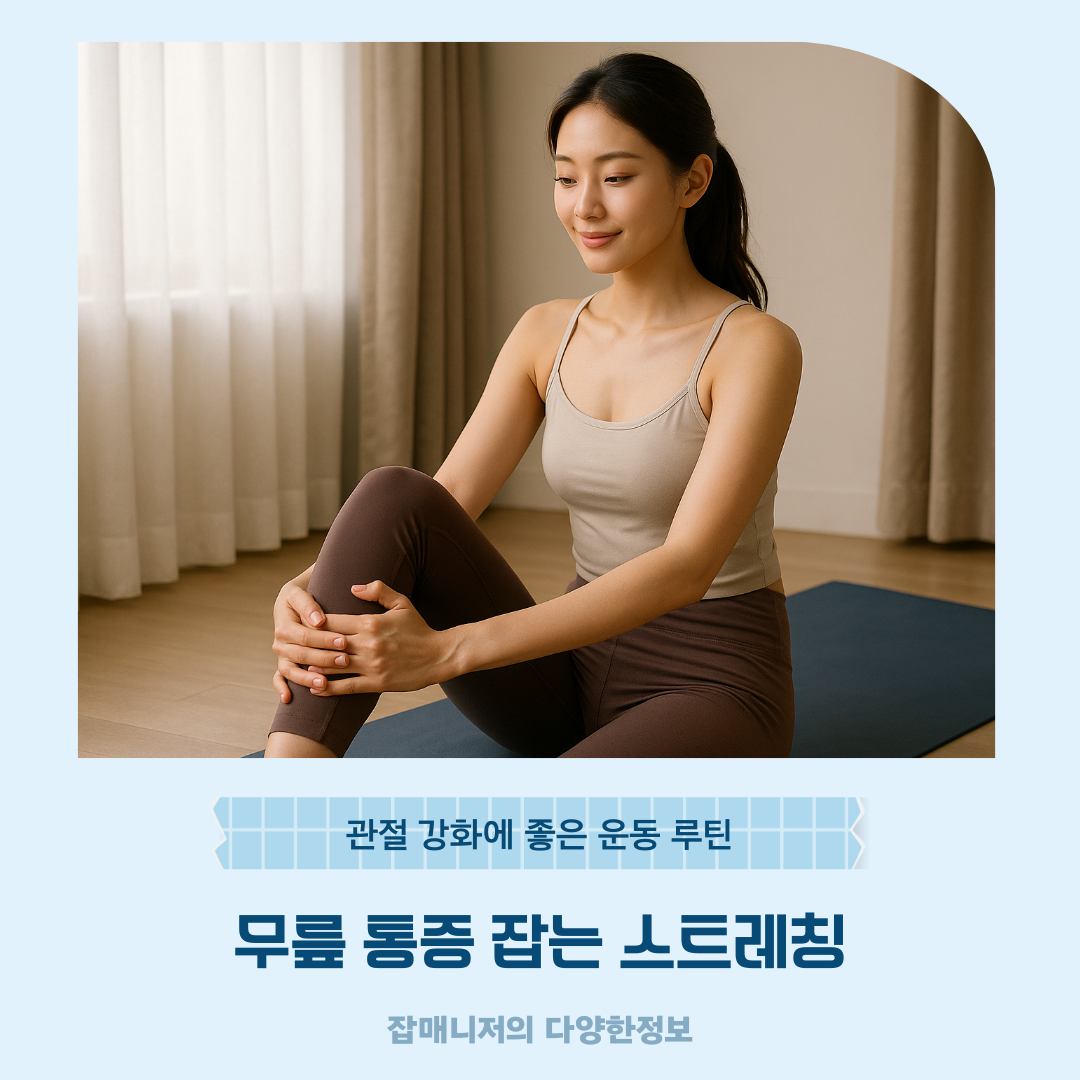 무릎 통증 완화 스트레칭 ❘ 관절 강화에 좋은 운동 루틴