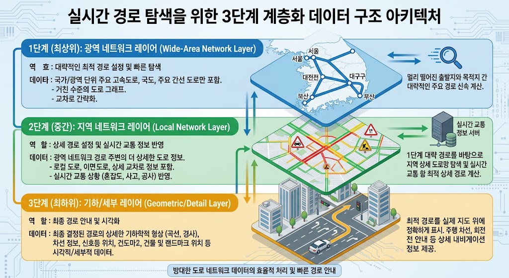 실시간 열차 지연 정보를 분산 처리하기 위해 Kafka 이벤트 스트리밍과 Redis 인메모리 캐싱을 결합한 3단계 경로 탐색 데이터 연산 구조